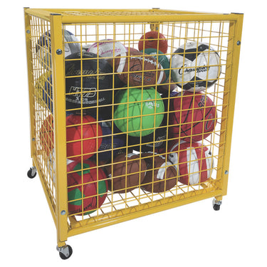 Half size Lockable Ball Locker, Yellow